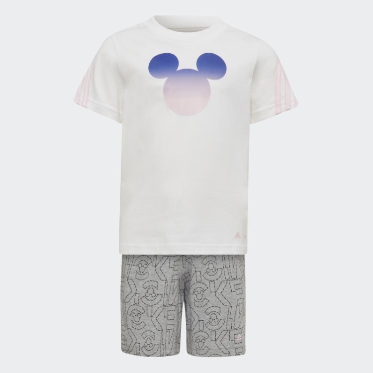 Adidas X Disney Mickey Mouse Conjunto De Verão Fashion Branco