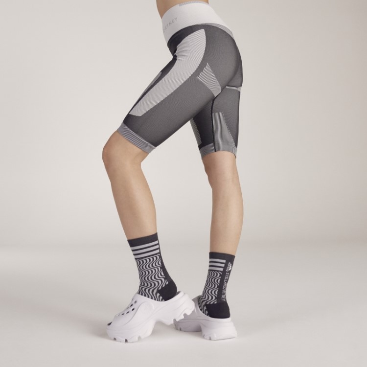 Leggings Curtas Sem Costura Truestrength Adidas By Stella Mccartney Black Fashion