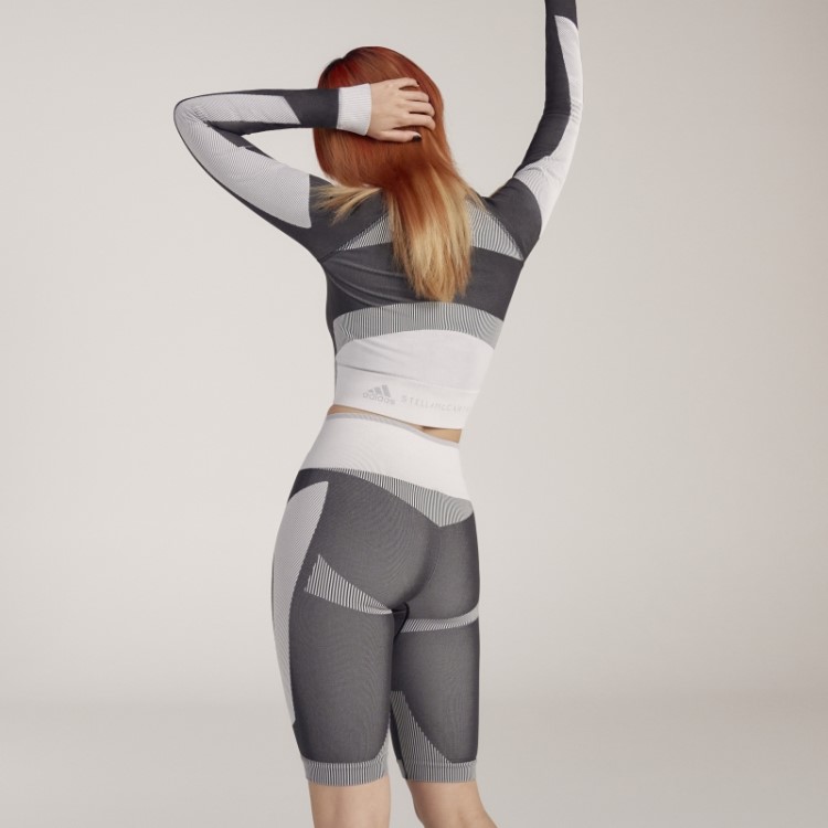 Leggings Curtas Sem Costura Truestrength Adidas By Stella Mccartney Black Fashion