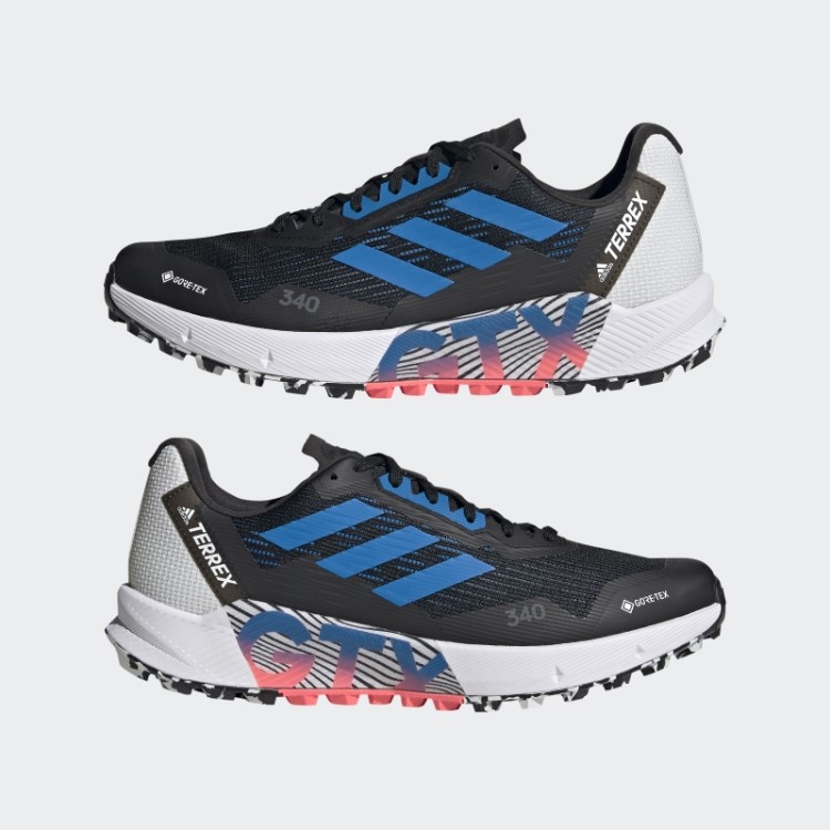 Tênis De Corrida De Trilha Adidas Black Terrex Agravic Flow 2.0 Gore-tex