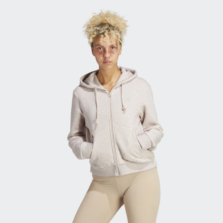 All Szn Moletom Com Capuz De Lã Adidas Taupe Mel