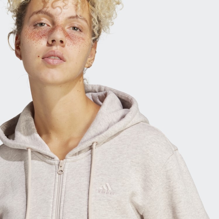 All Szn Moletom Com Capuz De Lã Adidas Taupe Mel