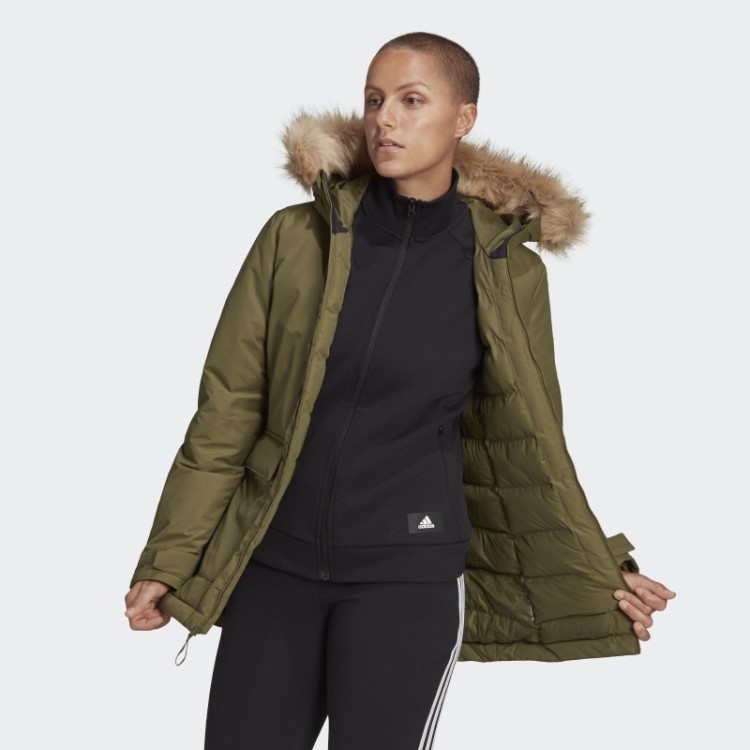 Parka Com Capuz Utilitas Adidas Olive