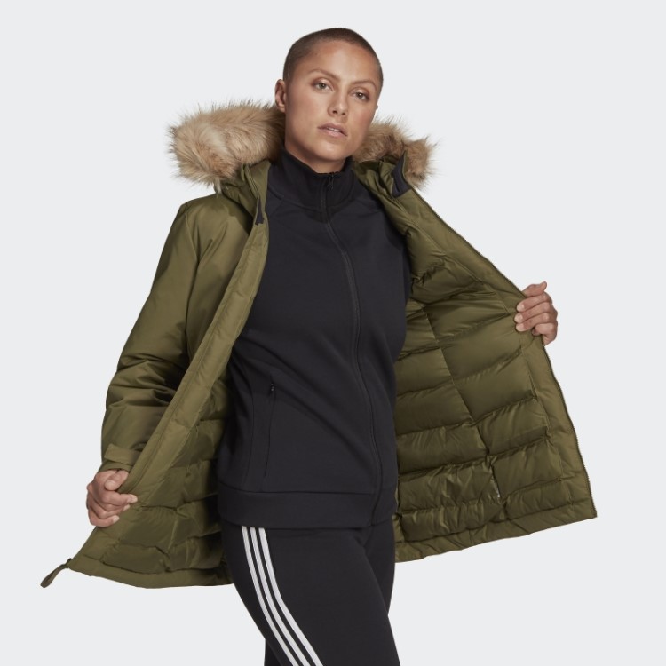 Parka Com Capuz Utilitas Adidas Olive