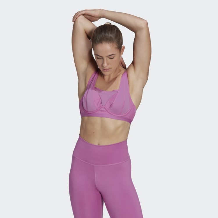 Tlrd Impact Luxe Sutiã De Treinamento De Alto Suporte Lilás Adidas