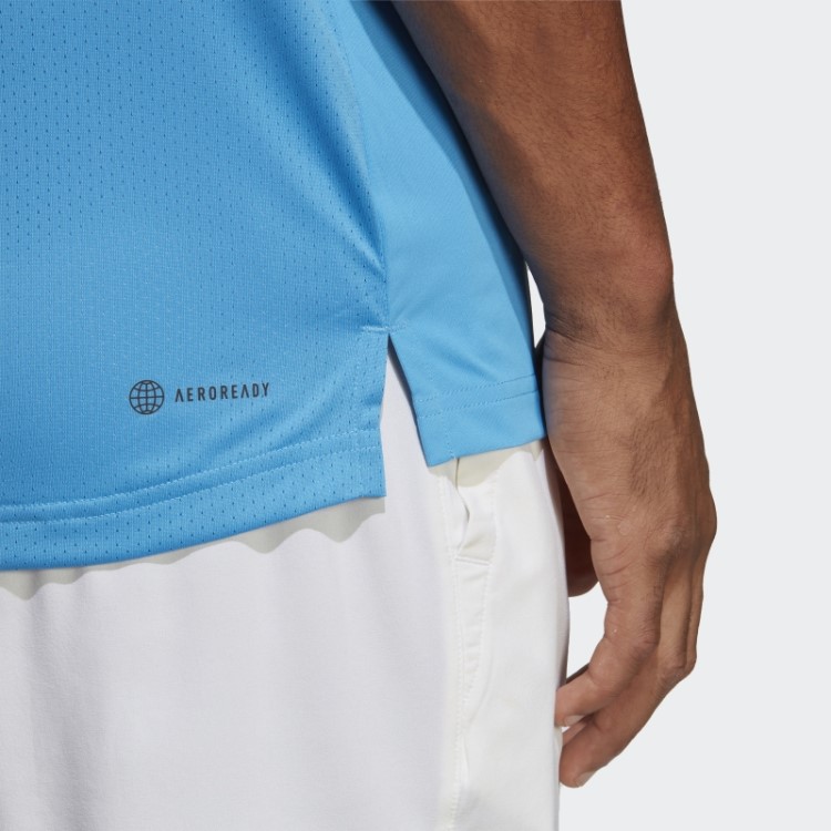Camiseta De Tênis Azul Adidas Club