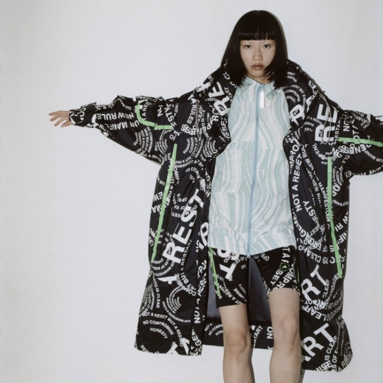 Branco Adidas By Stella Mccartney Truecasuals Estampado Tracktop Fashion
