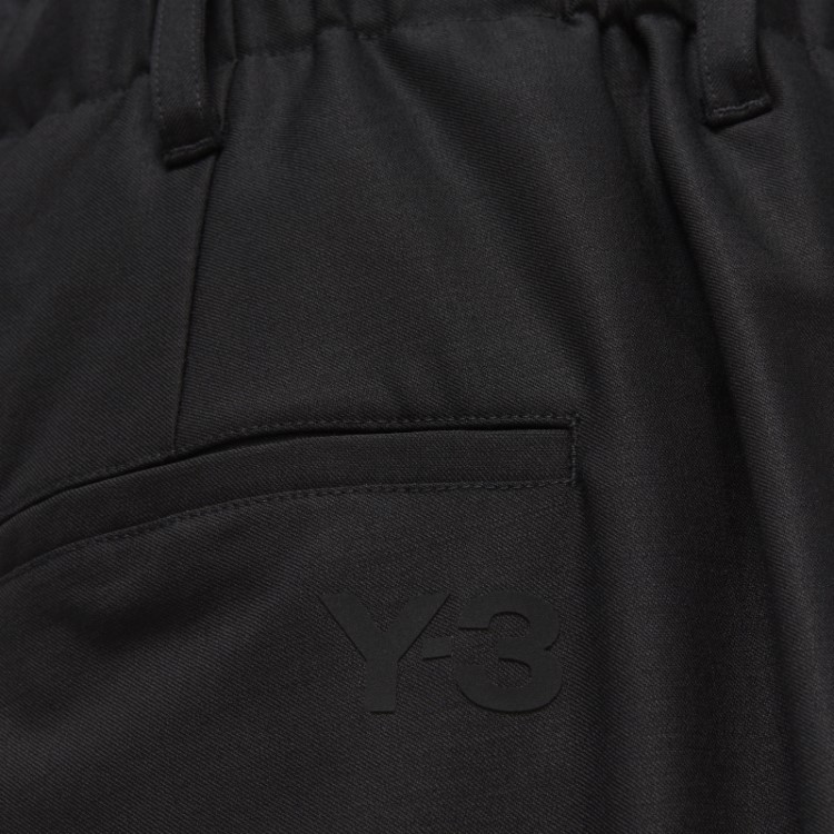 Y-3 Short De Alfaiataria Com As Três Listras Em Lã Refinada Adidas