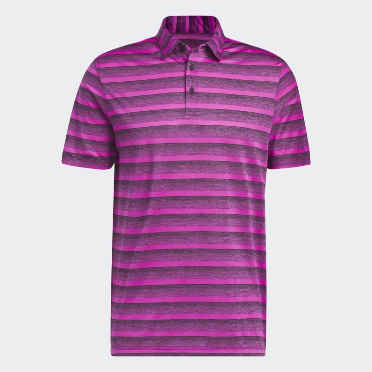 Camisa Pólo Listrada De Duas Cores Adidas Preto