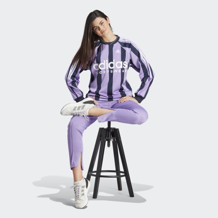 Camisa De Manga Longa Jacquard Adidas Violeta
