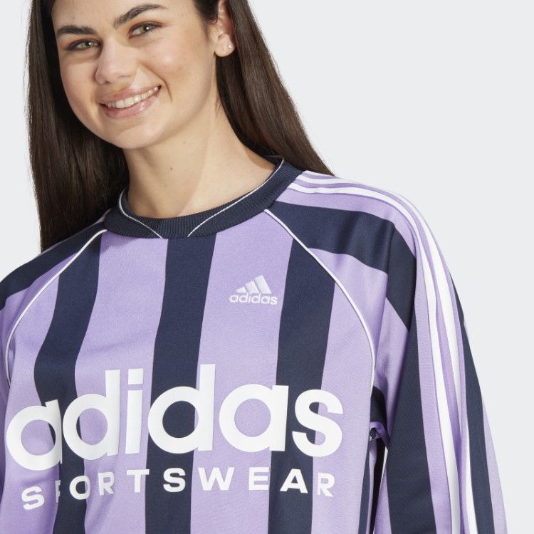 Camisa De Manga Longa Jacquard Adidas Violeta