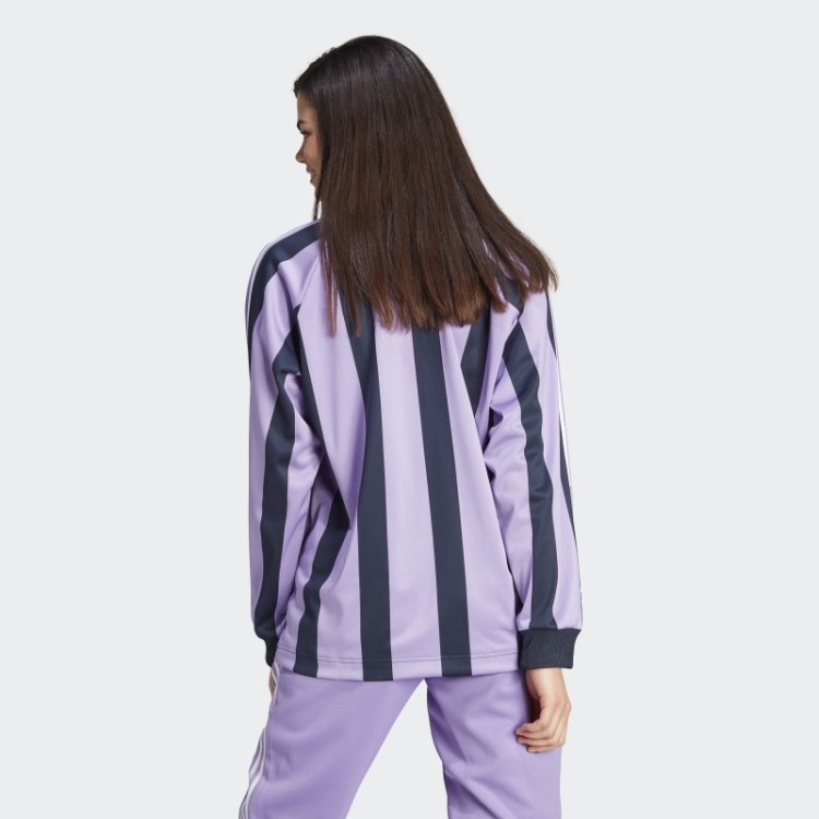 Camisa Jacquard Manga Longa Adidas Violeta