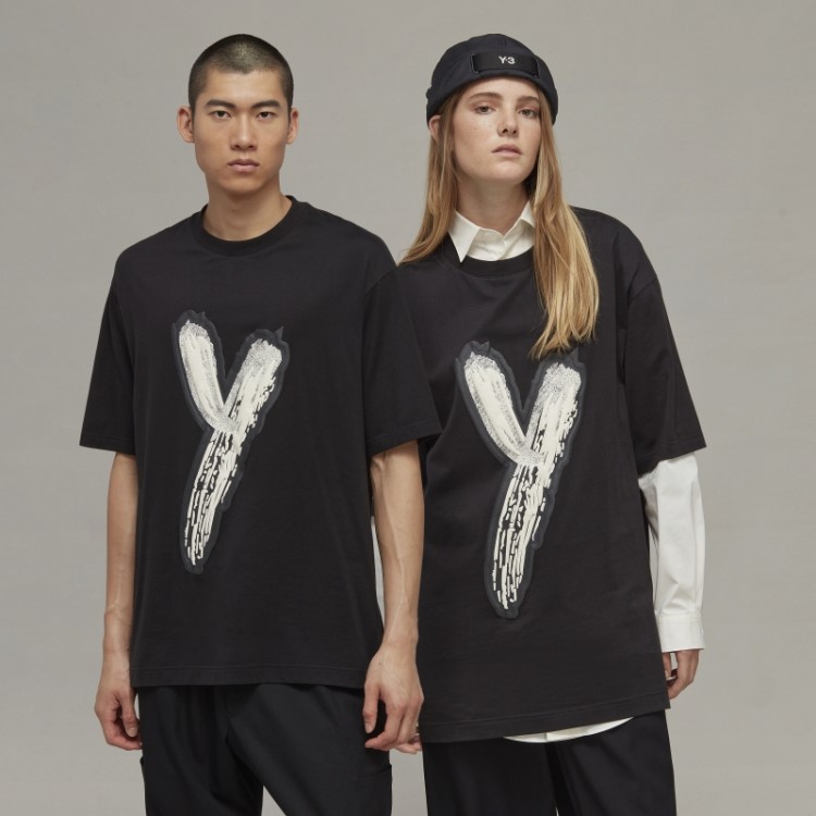 Camiseta Com Logo Gráfico Y-3 Adidas