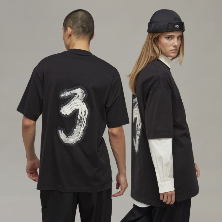 Camiseta Com Logo Gráfico Y-3 Adidas