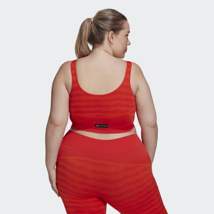Sutiã Adidas Marimekko Aeroknit Light-support (tamanho Grande) Laranja