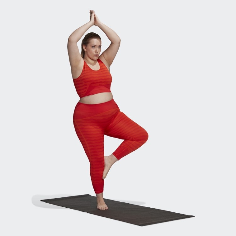 Sutiã Adidas Marimekko Aeroknit Light-support (tamanho Grande) Laranja