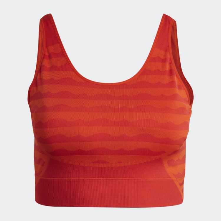 Sutiã Adidas Marimekko Aeroknit Light-support (tamanho Grande) Laranja