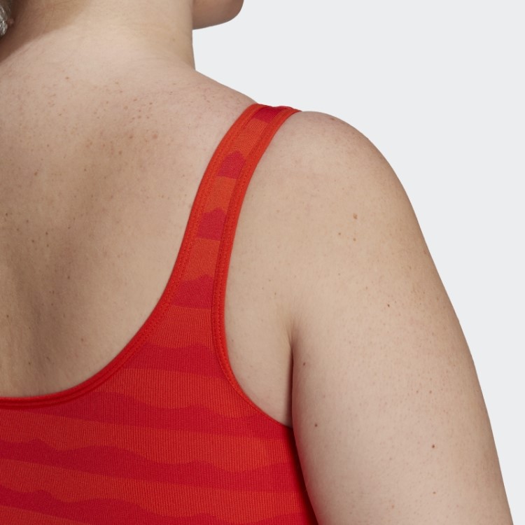 Sutiã Adidas Marimekko Aeroknit Light-support (tamanho Grande) Laranja