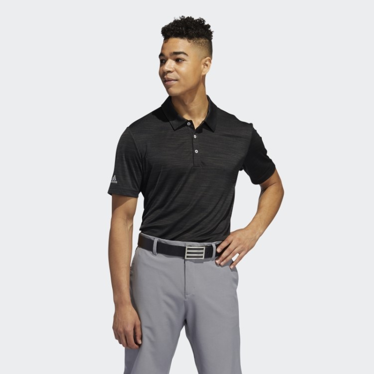 Camisa Polo Listrada Preta Urze Adidas