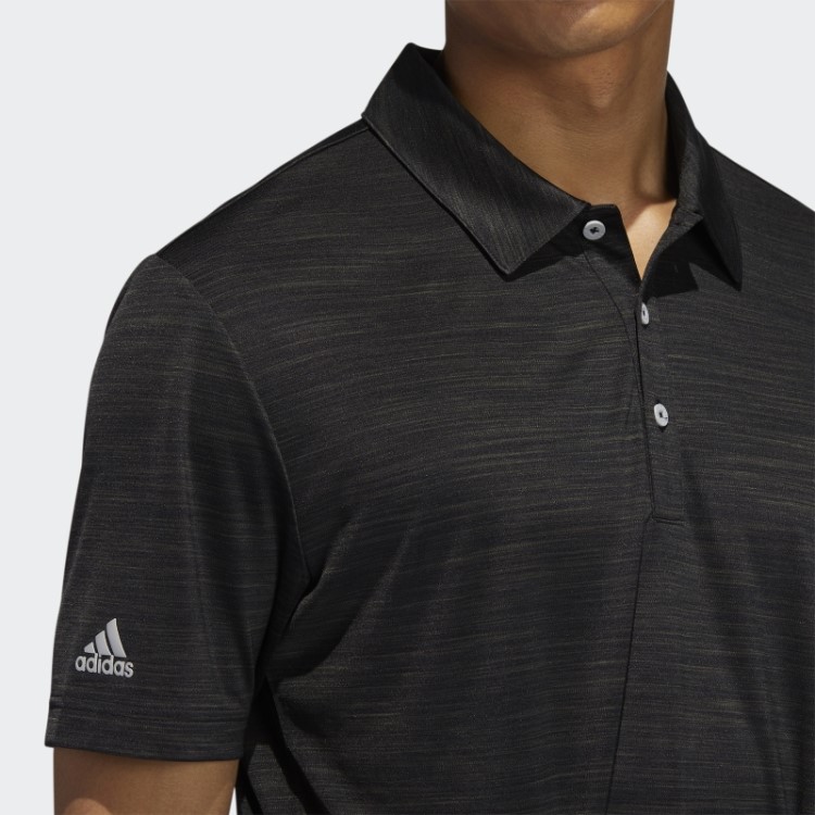 Camisa Polo Listrada Preta Urze Adidas