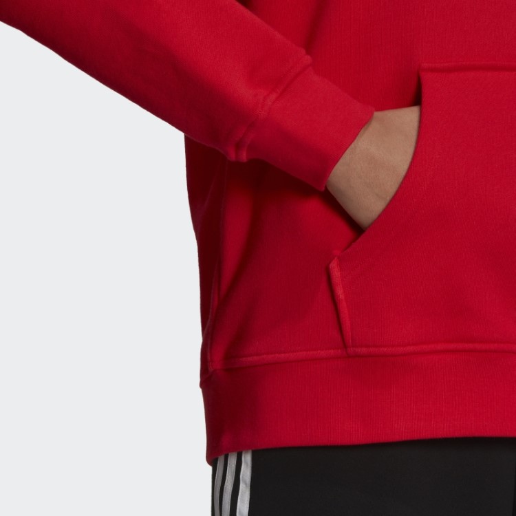 Moletom Vermelho Fashion Adidas Adicolor Trefoil