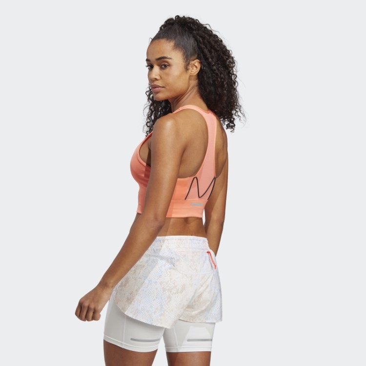 Sutiã De Bolso De Corrida De Suporte Médio Adidas Coral