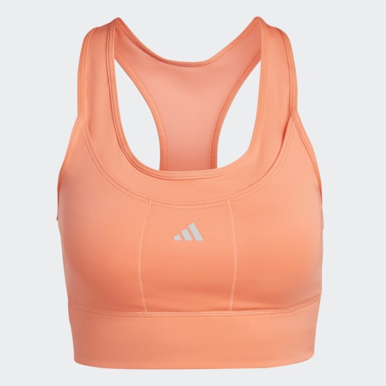 Sutiã De Bolso De Corrida De Suporte Médio Adidas Coral