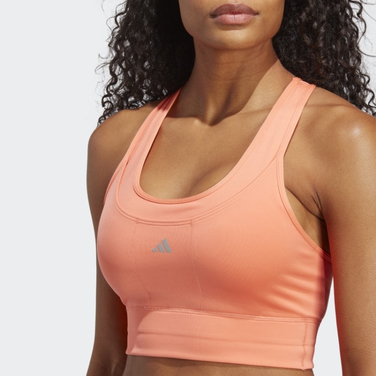 Sutiã De Bolso De Corrida De Suporte Médio Adidas Coral