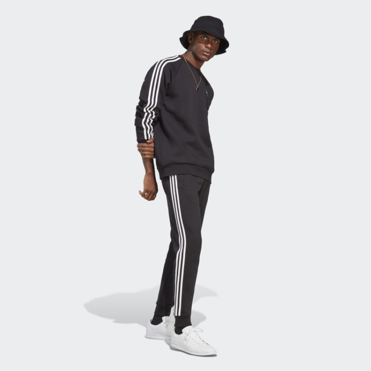 Moletom Preto Adidas Adicolor Classics Com As Três Listras