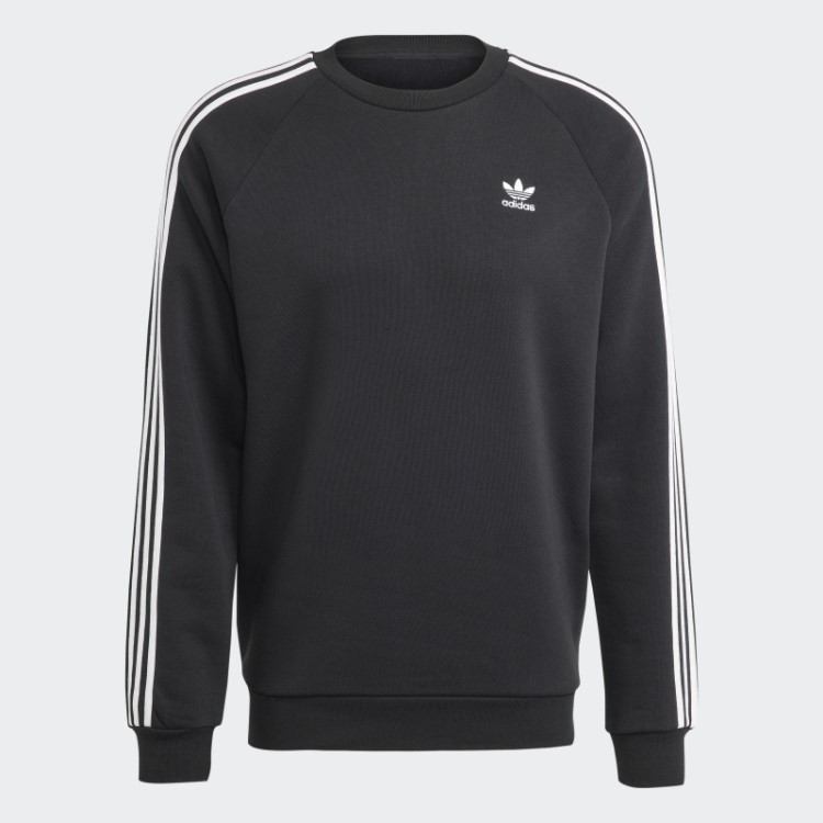 Moletom Preto Adidas Adicolor Classics Com As Três Listras