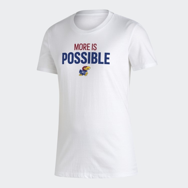 Camiseta Branca Jayhawks Amplificador Adidas