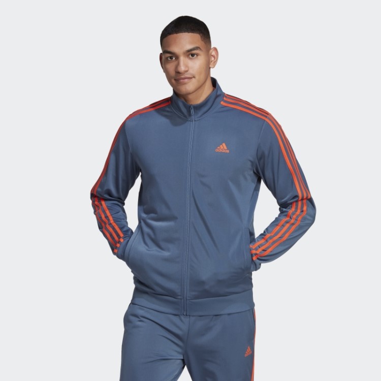 Essentials Warm Up Jaqueta Com As Três Listras Steel Adidas