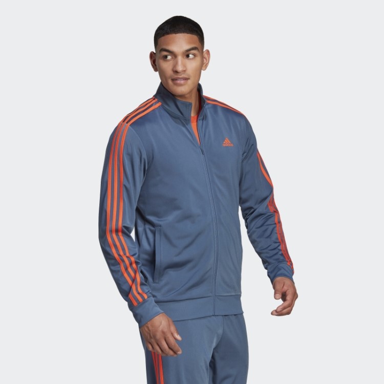 Essentials Warm Up Jaqueta Com As Três Listras Steel Adidas