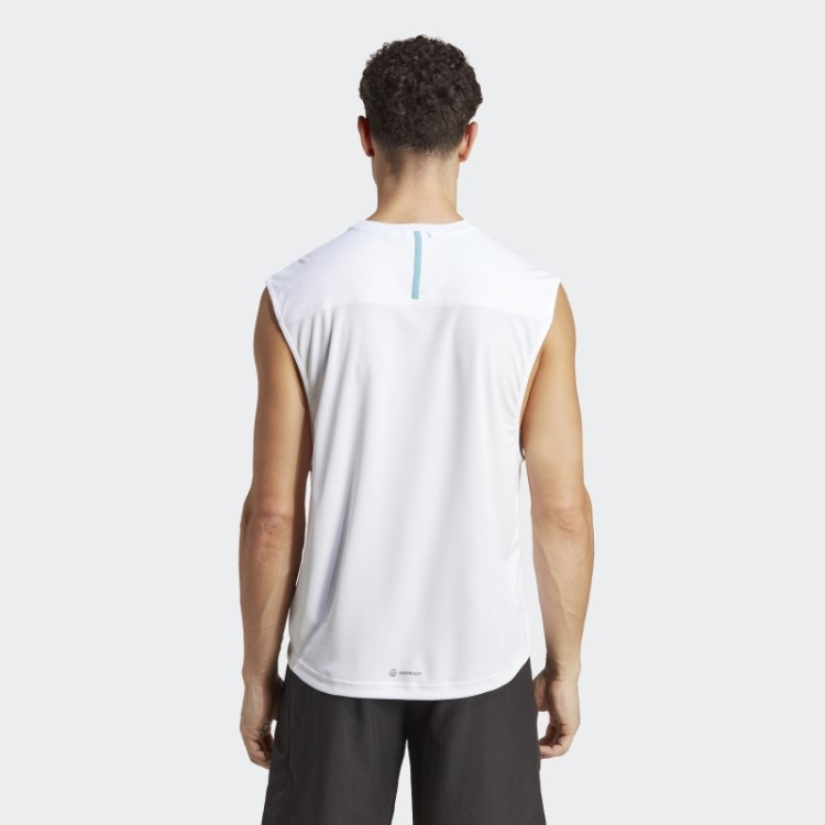 Regata Branca Com Base De Treino Adidas