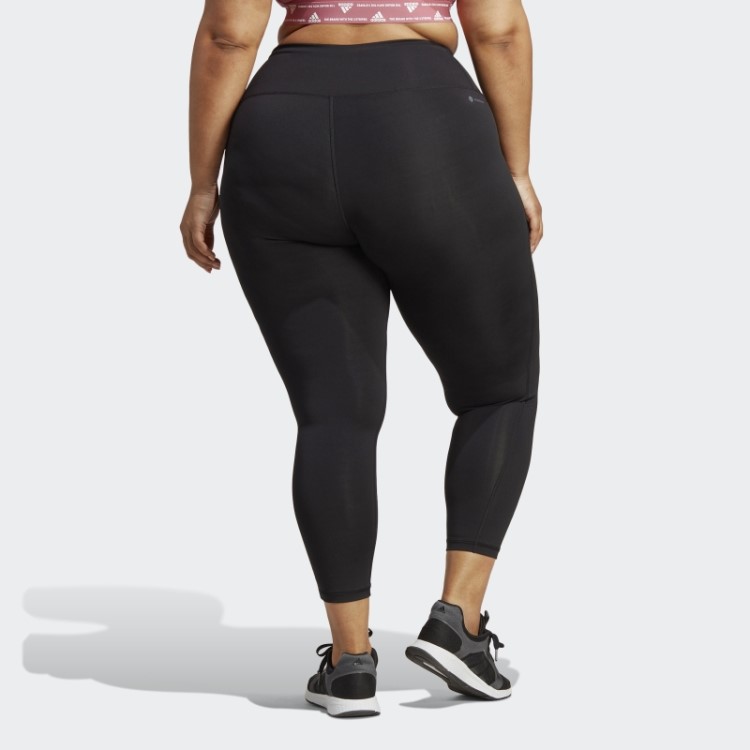 Leggings Optime Stash Pocket Training 7/8 (tamanho Grande) Adidas Preto