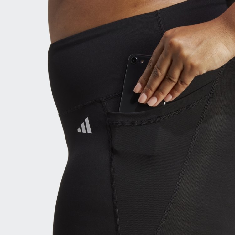 Leggings Optime Stash Pocket Training 7/8 (tamanho Grande) Adidas Preto