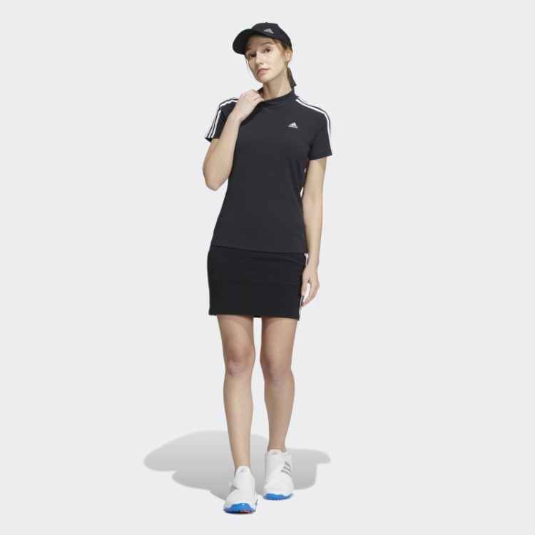 Camiseta Preta Com As Três Listras Da Adidas