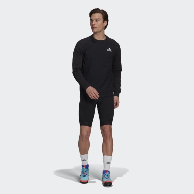 Bermuda De Ciclismo Adiventure Acolchoada Adidas Preta