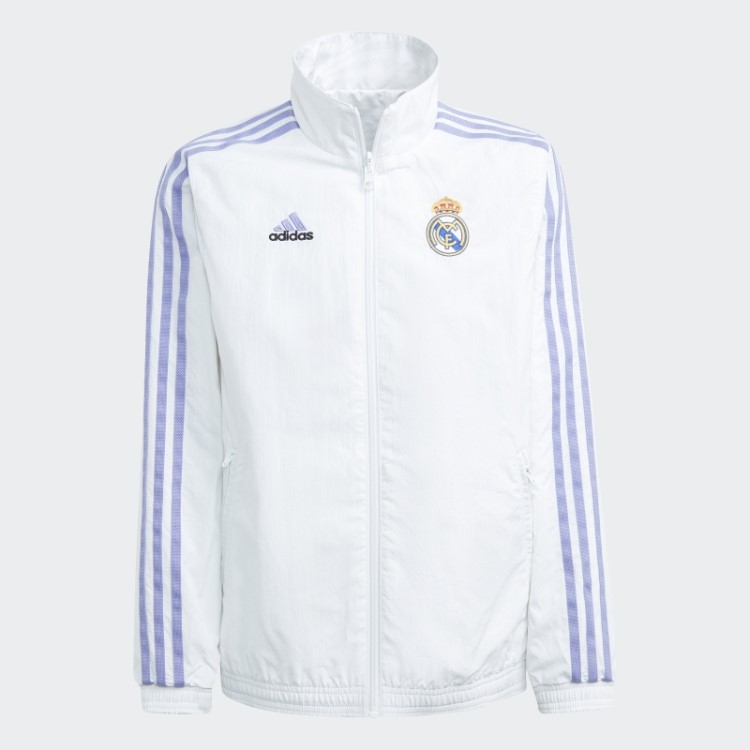 Jaqueta Branca Adidas Real Madrid Hino