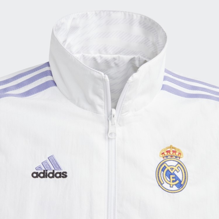 Jaqueta Branca Adidas Real Madrid Hino