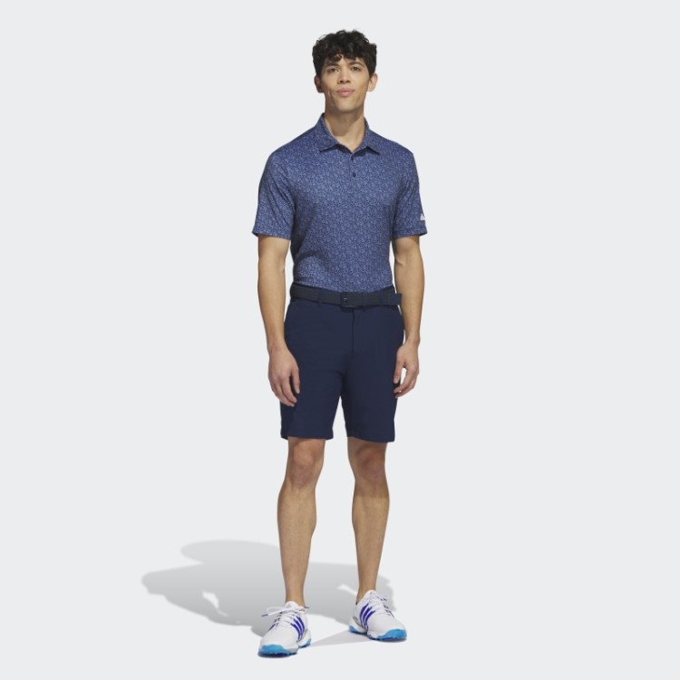 Camisa Polo De Golfe Com Estampa Allover Ultimate365 Azul Marinho Adidas