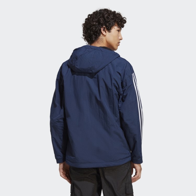 Jaqueta De Lã Polar Reversível Adidas Night Indigo