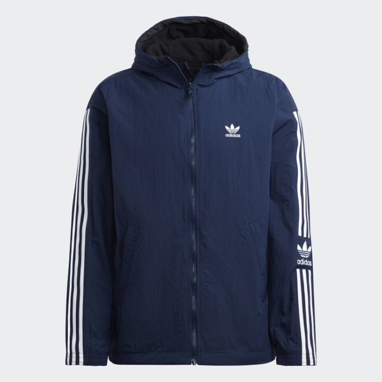 Jaqueta De Lã Polar Reversível Adidas Night Indigo