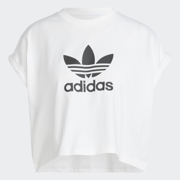 Camiseta Curta Adicolor Classics Com Trevo Branco Adidas