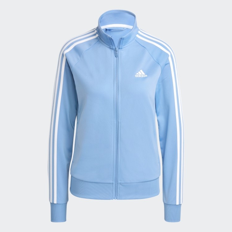 Jaqueta Com As Três Listras Primegreen Essentials Warm Up Slim Adidas Blue