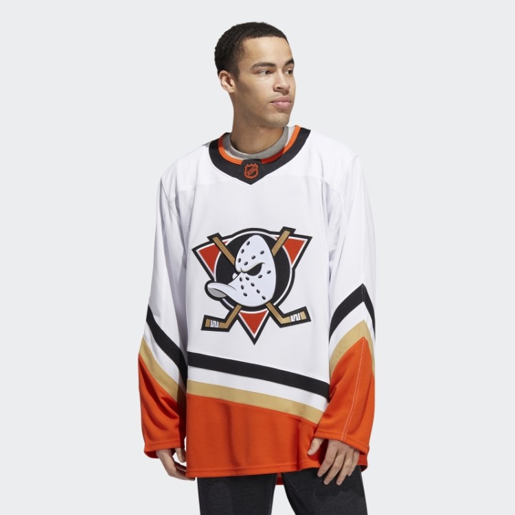 Camisa Branca Adidas Ducks Autêntica Com Marca Reversa Retrô