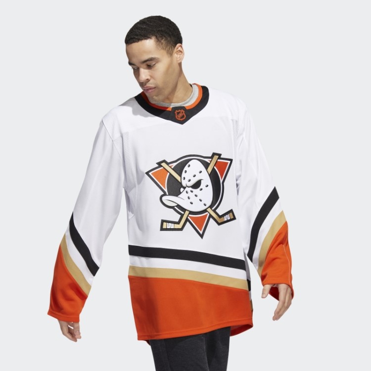 Camisa Branca Adidas Ducks Autêntica Com Marca Reversa Retrô