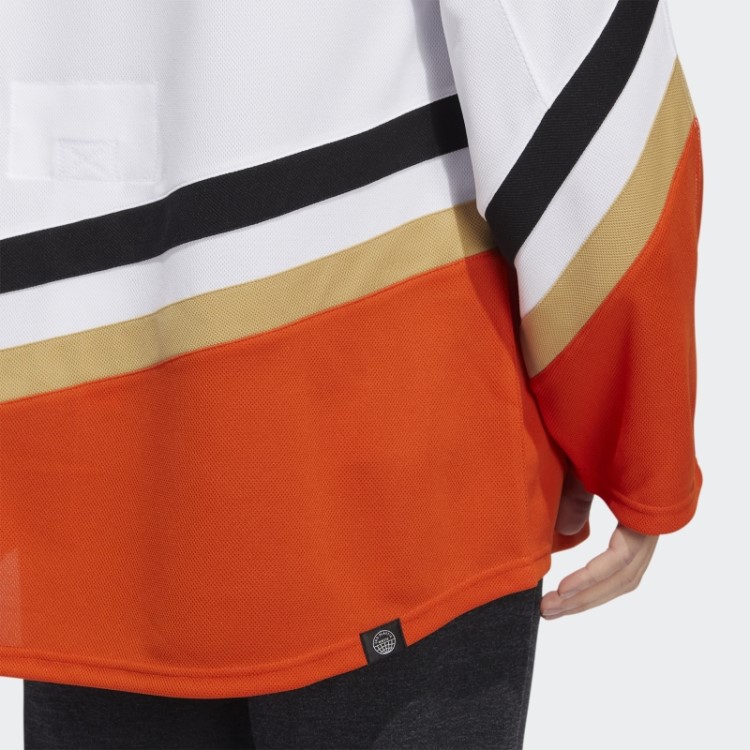 Camisa Branca Adidas Ducks Autêntica Com Marca Reversa Retrô