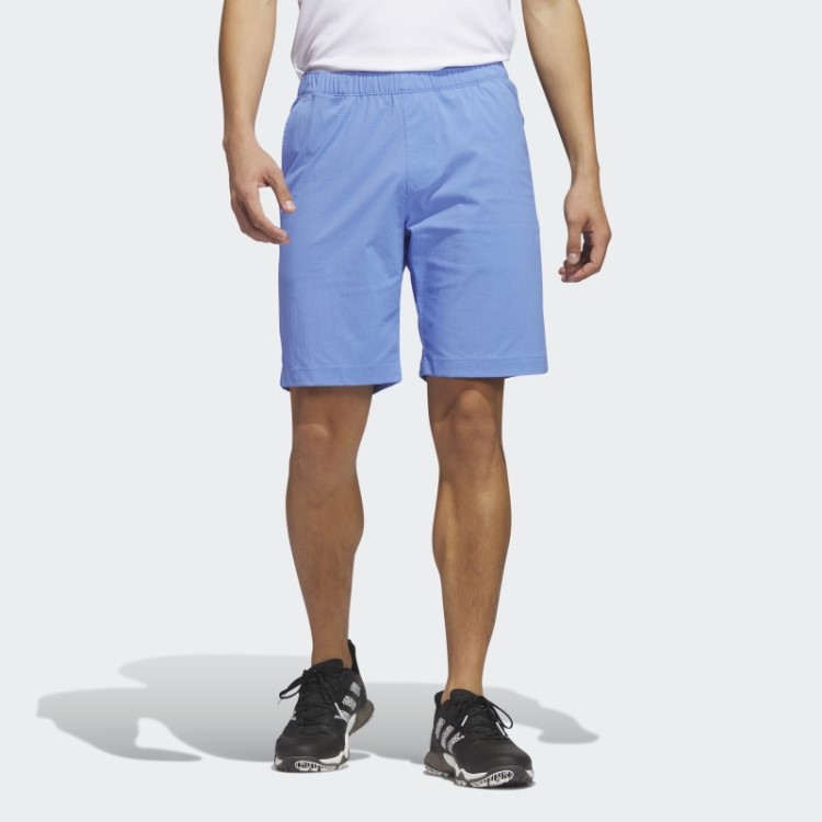 Calção De Golfe Azul Adidas Ripstop De Nove Polegadas