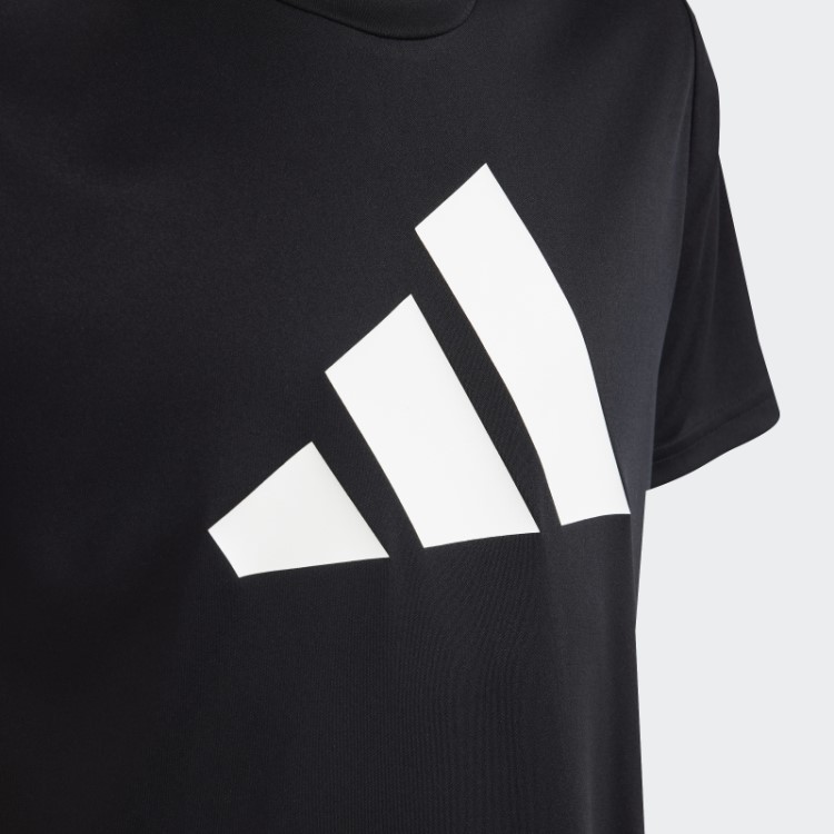 Adidas Train Essentials Aeroready Logo Camiseta Regular Fit Preta